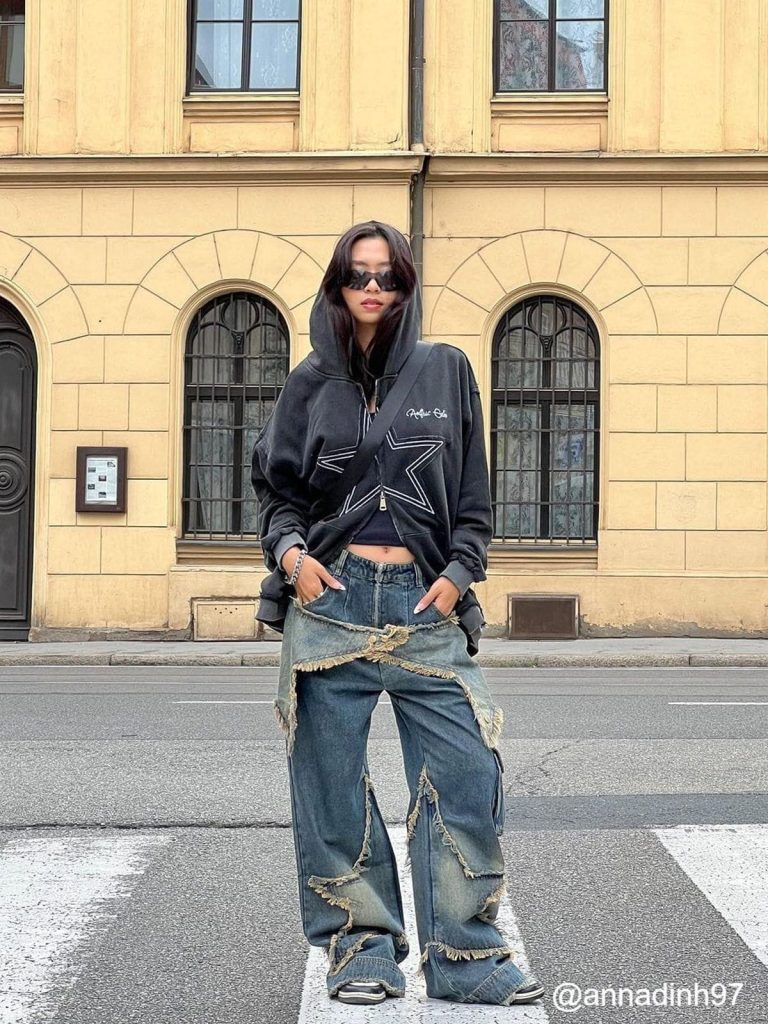 Aelfric Eden Star Applique Zip Up Hoodie