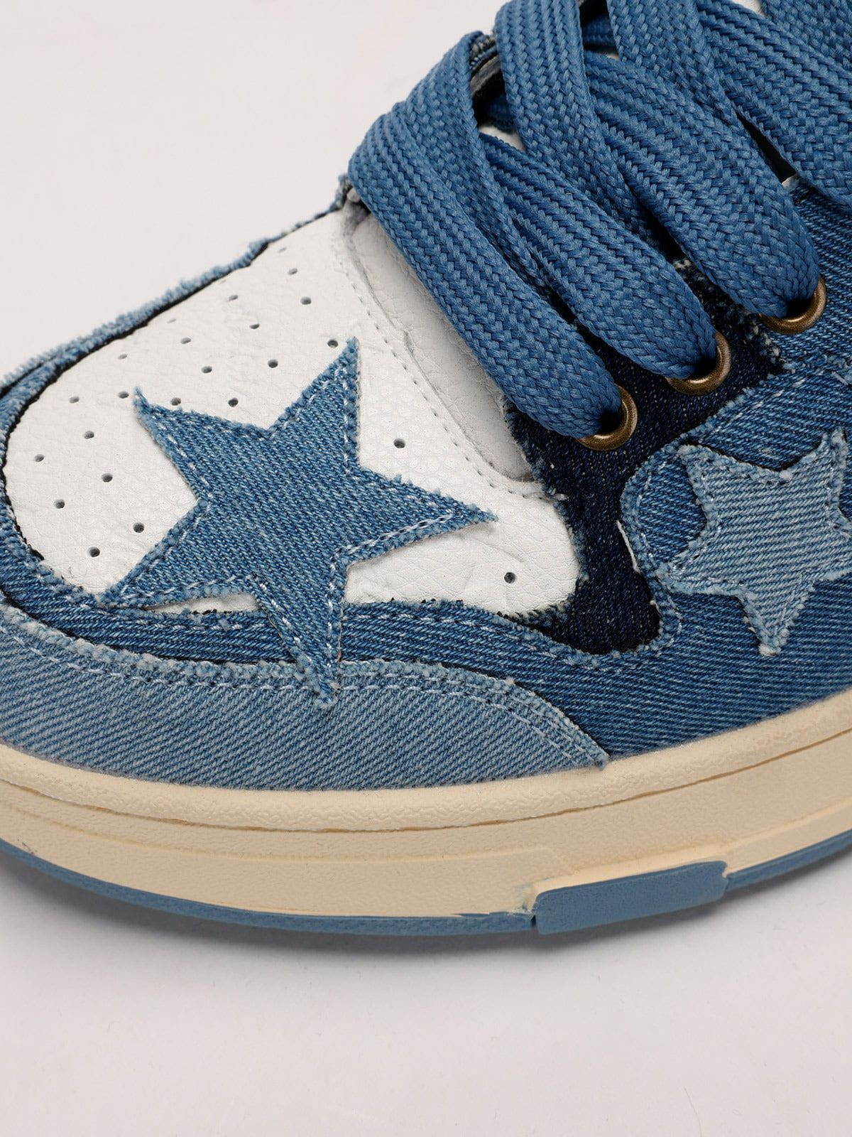 Starry Climb Stars Casual All-Match Denim Skate Shoes - Image 12
