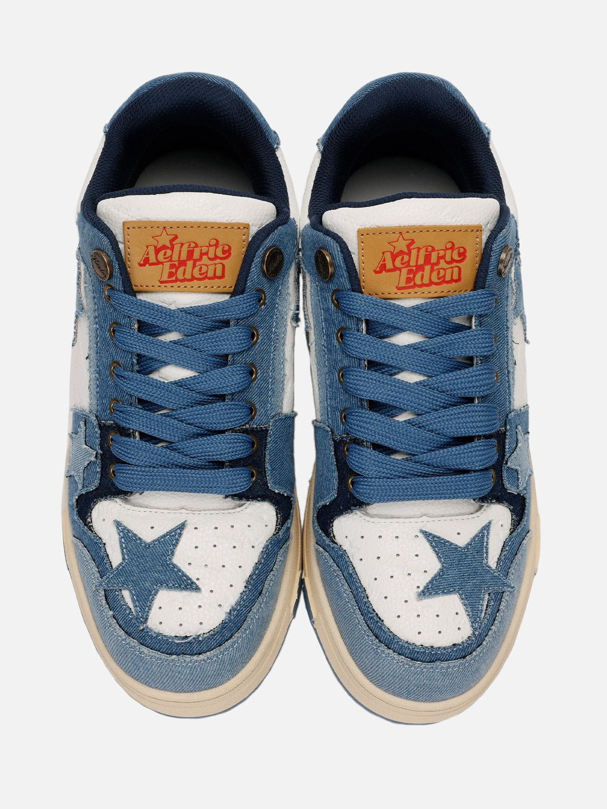 Starry Climb Stars Casual All-Match Denim Skate Shoes - Image 10