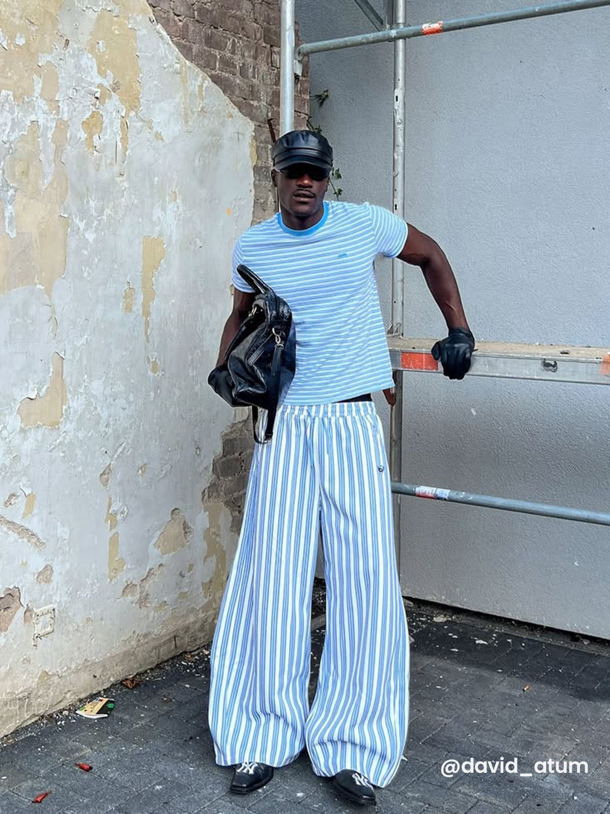 Aelfric Eden Stripe Super Baaggy Barrel Sweatpants - Image 2