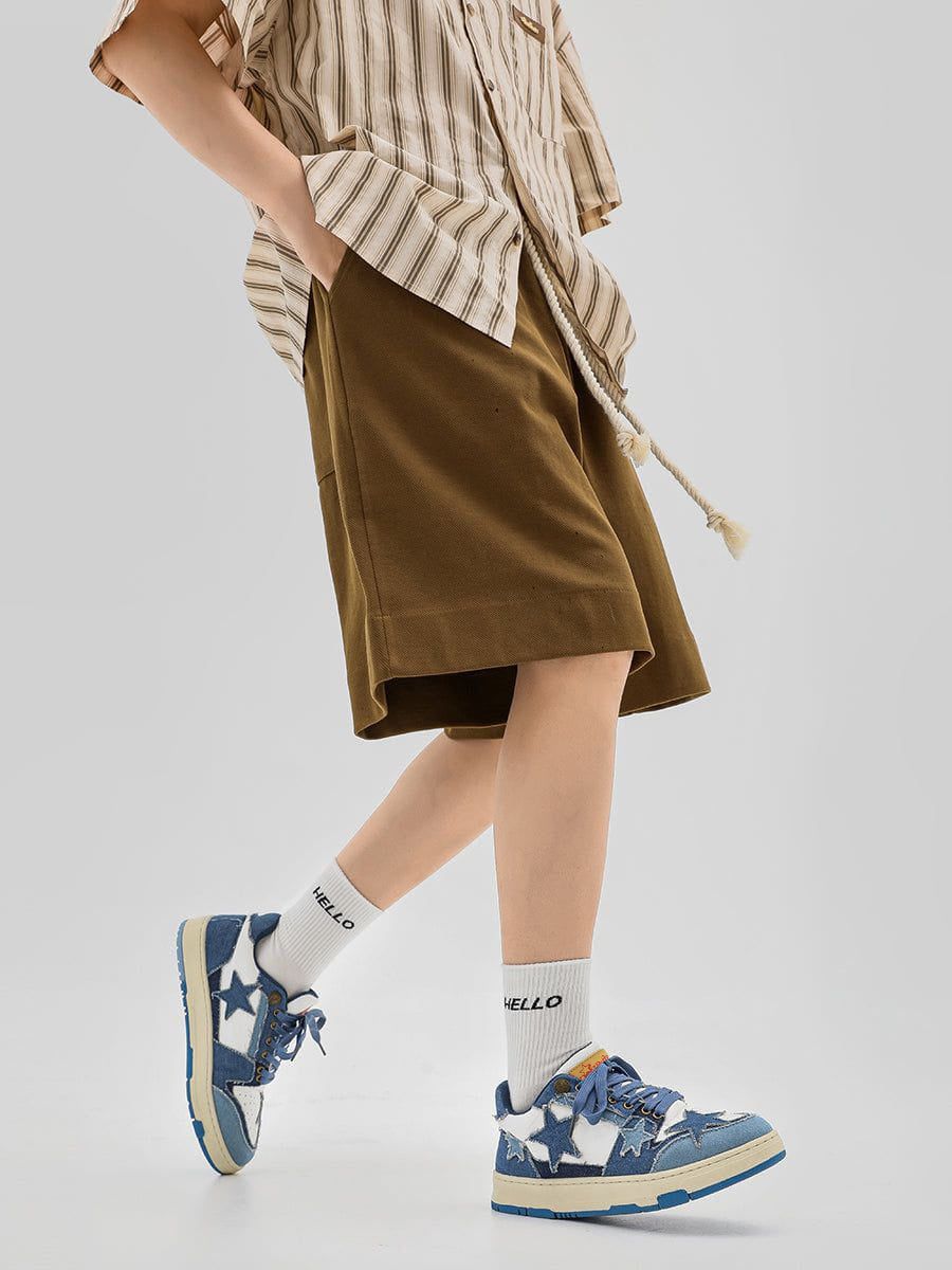 Starry Climb Stars Casual All-Match Denim Skate Shoes - Image 15