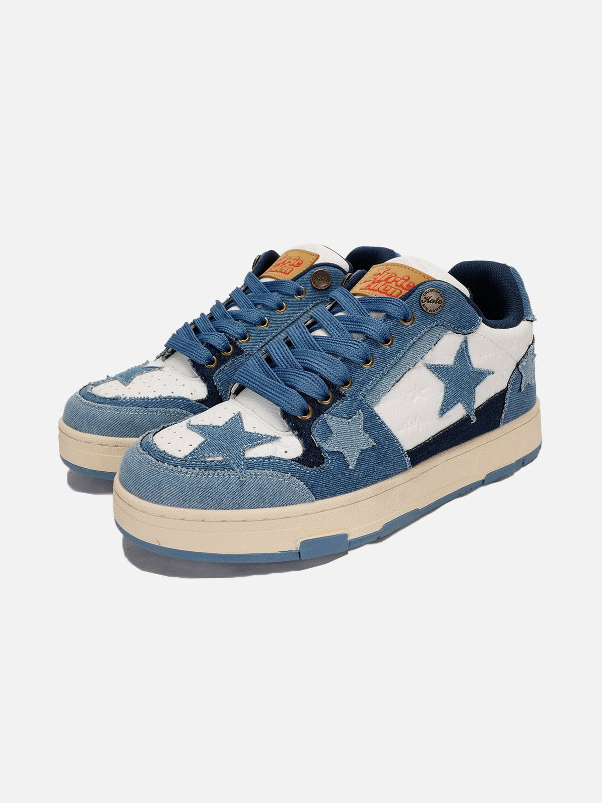Starry Climb Stars Casual All-Match Denim Skate Shoes - Image 2