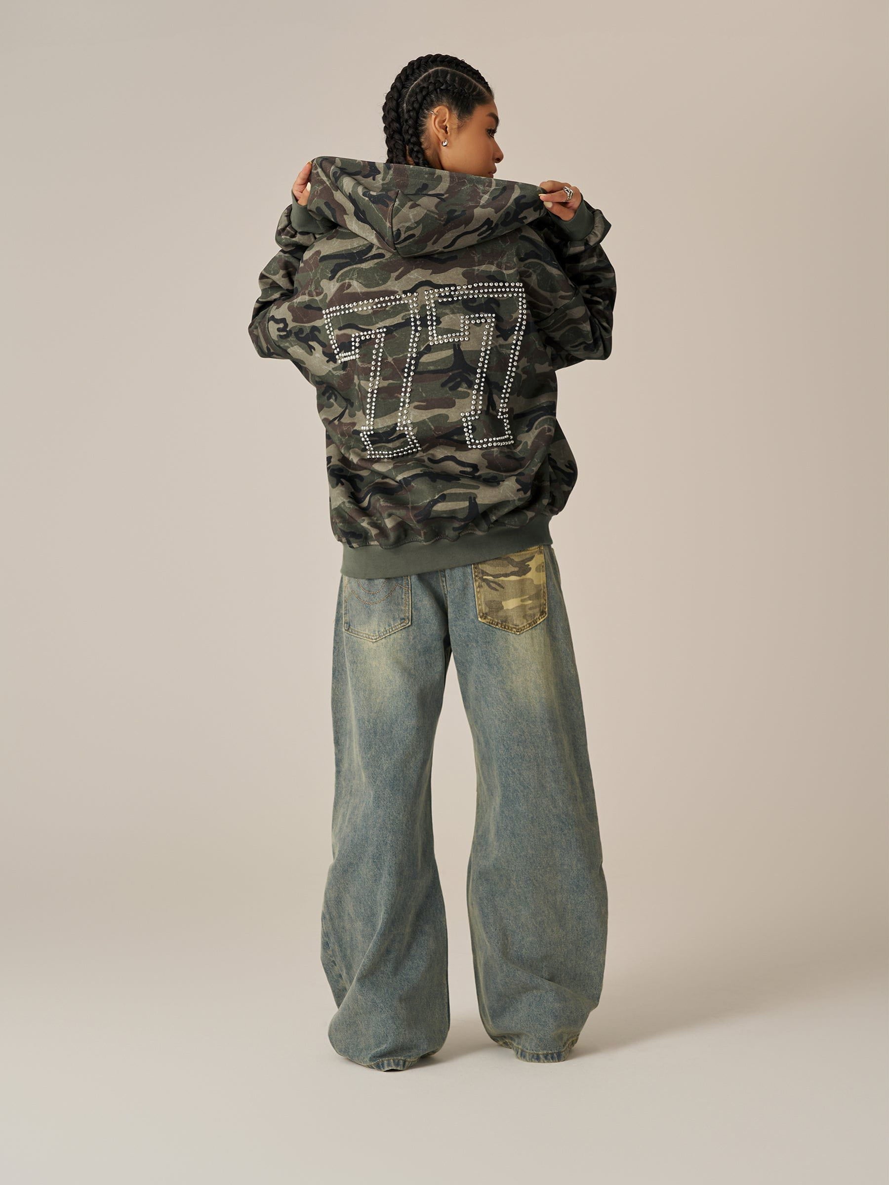 Aelfric Eden Camo Zip Up Hoodie - Image 8