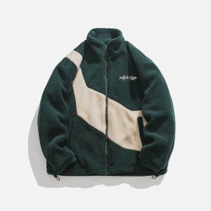 Aelfric Eden Patchwork Sherpa Coat