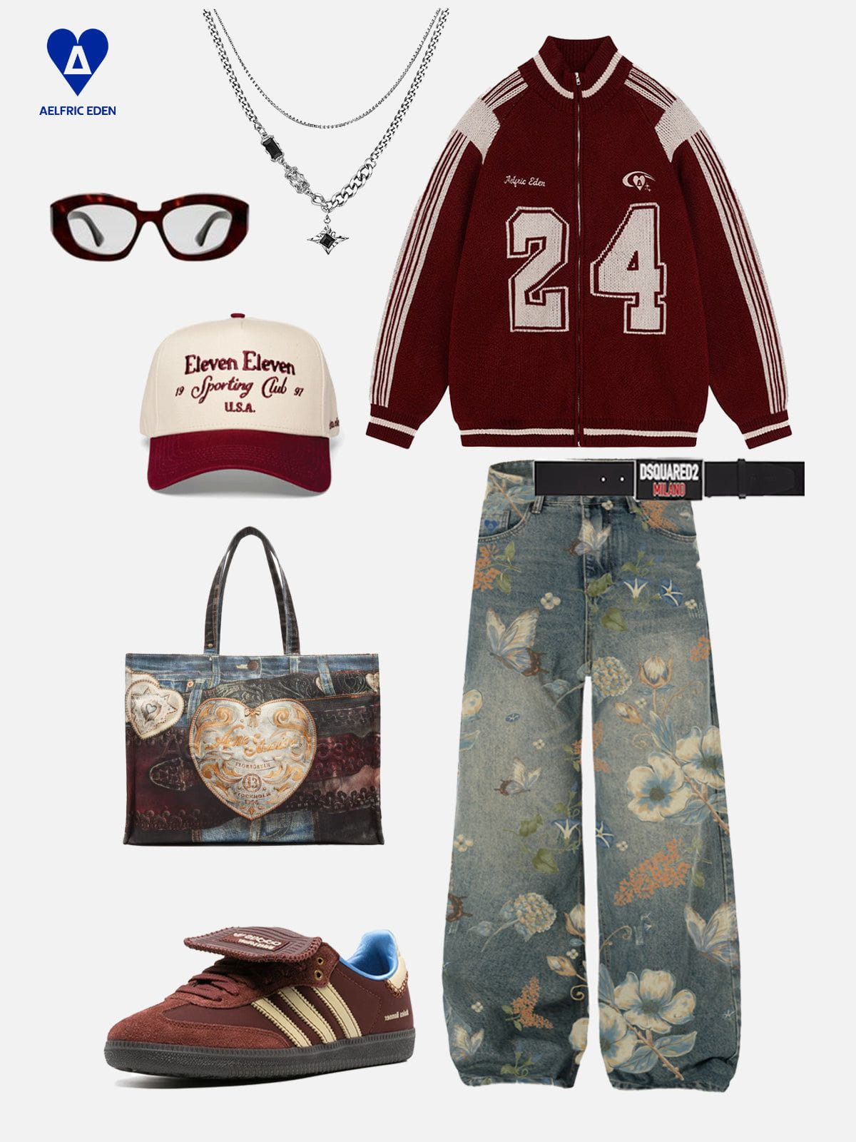 Aelfric Eden Floral Baaggy Jeans - Image 4