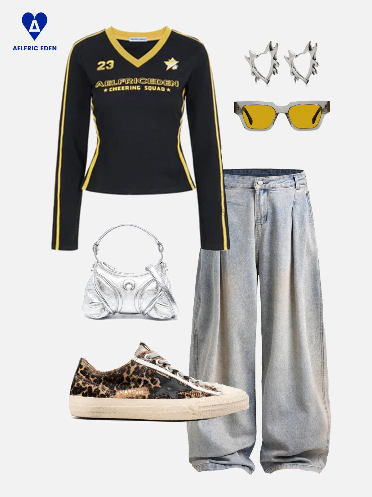 Aelfric Eden Stripe Patchwork Long Sleeve Tee - Image 4