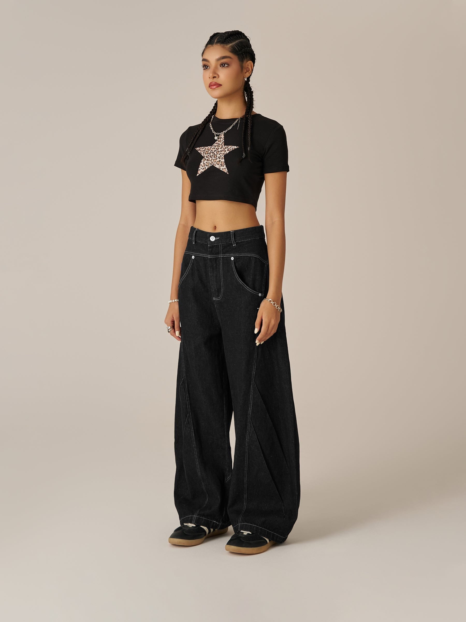 Aelfric Eden Wrinkle Seam Super Baaggy Barrel Jeans - Image 3