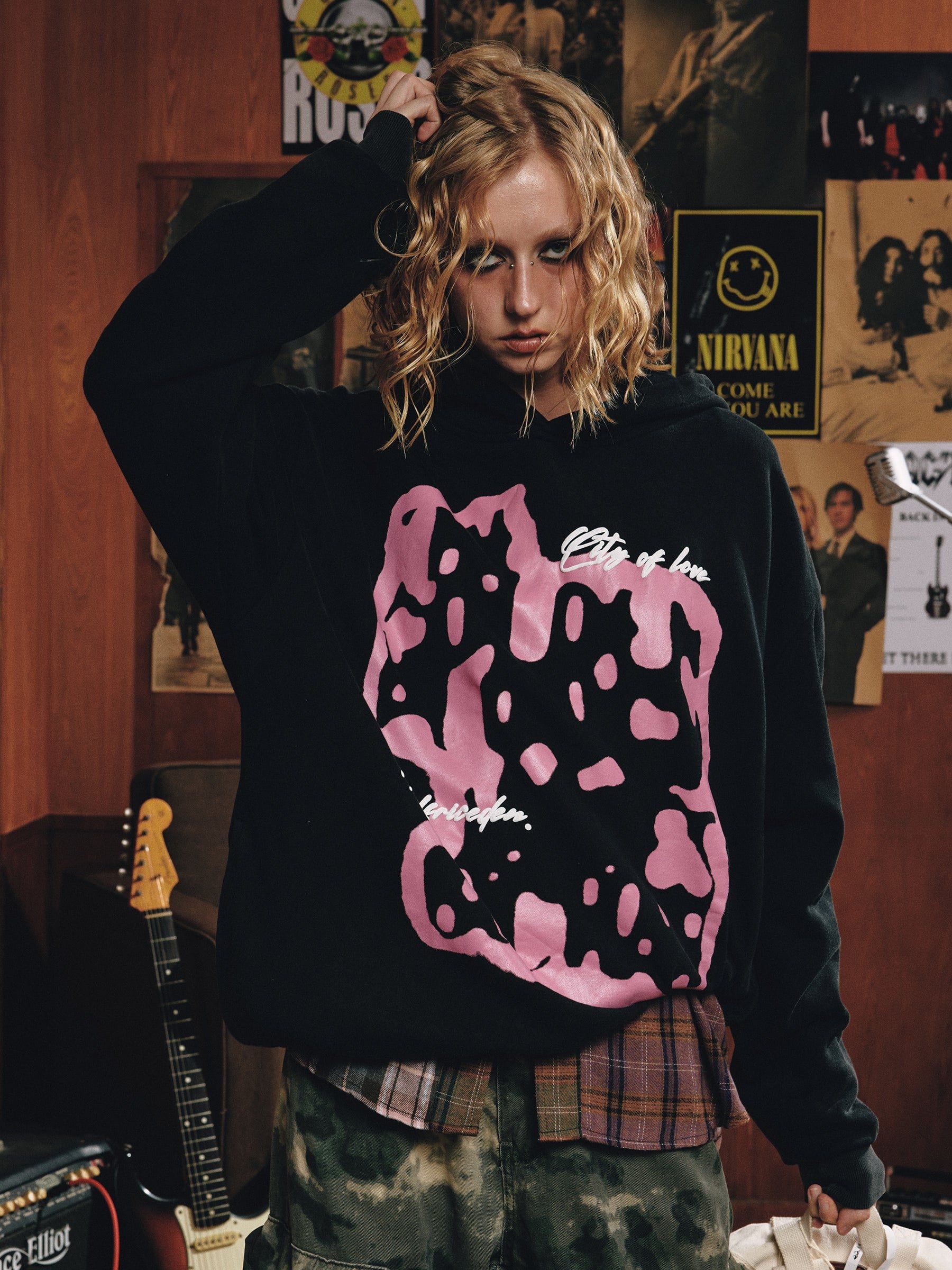 Aelfric Eden Abstraction Graphic Washed Hoodie - Image 7