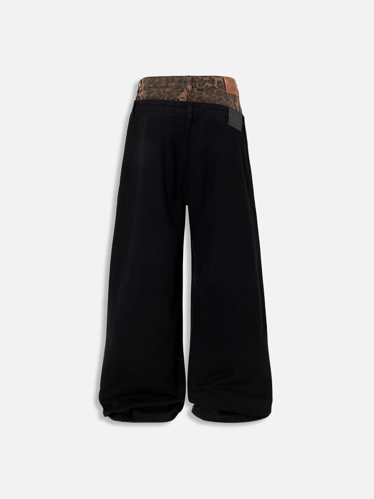 Aelfric Eden Leopard Double Waist Baaggy Jeans - Image 7