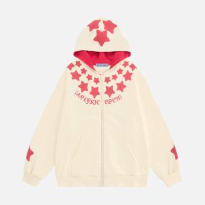 Aelfric Eden Chain Stitch Eden Star Zip Up Hoodie