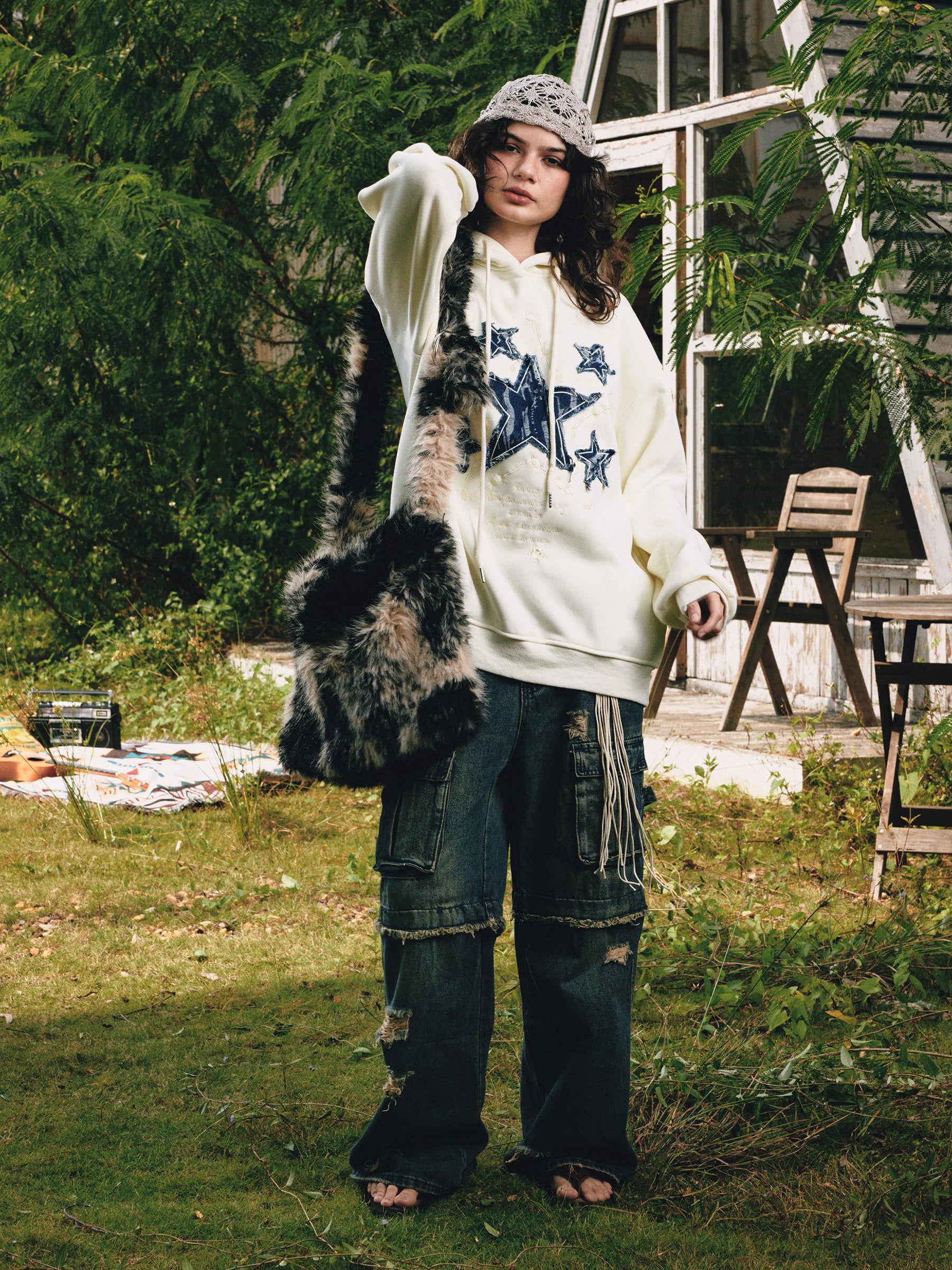 Aelfric Eden Star Applique Hoodie - Image 4