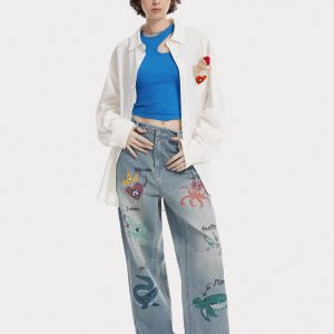Aelfric Eden Animal Graphic Jeans