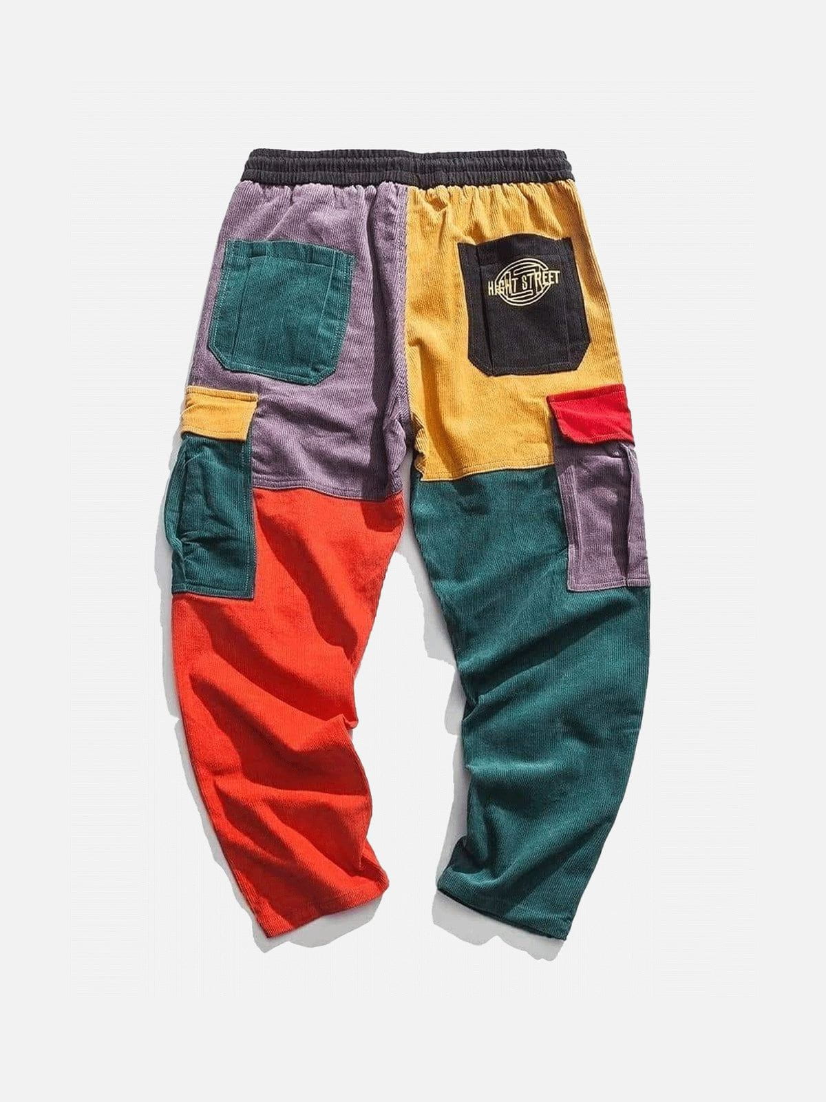 Aelfric Eden Back to 90's Patchwork Color Block Corduroy Pants - Image 5