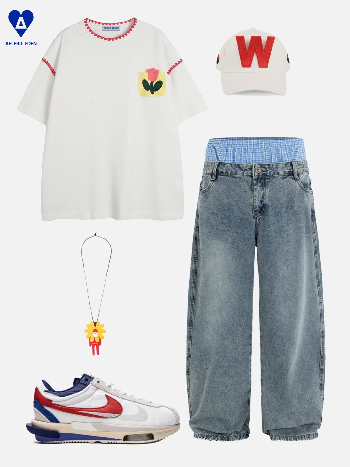 Aelfric Eden Crochet Floral Pocket Tee - Image 9