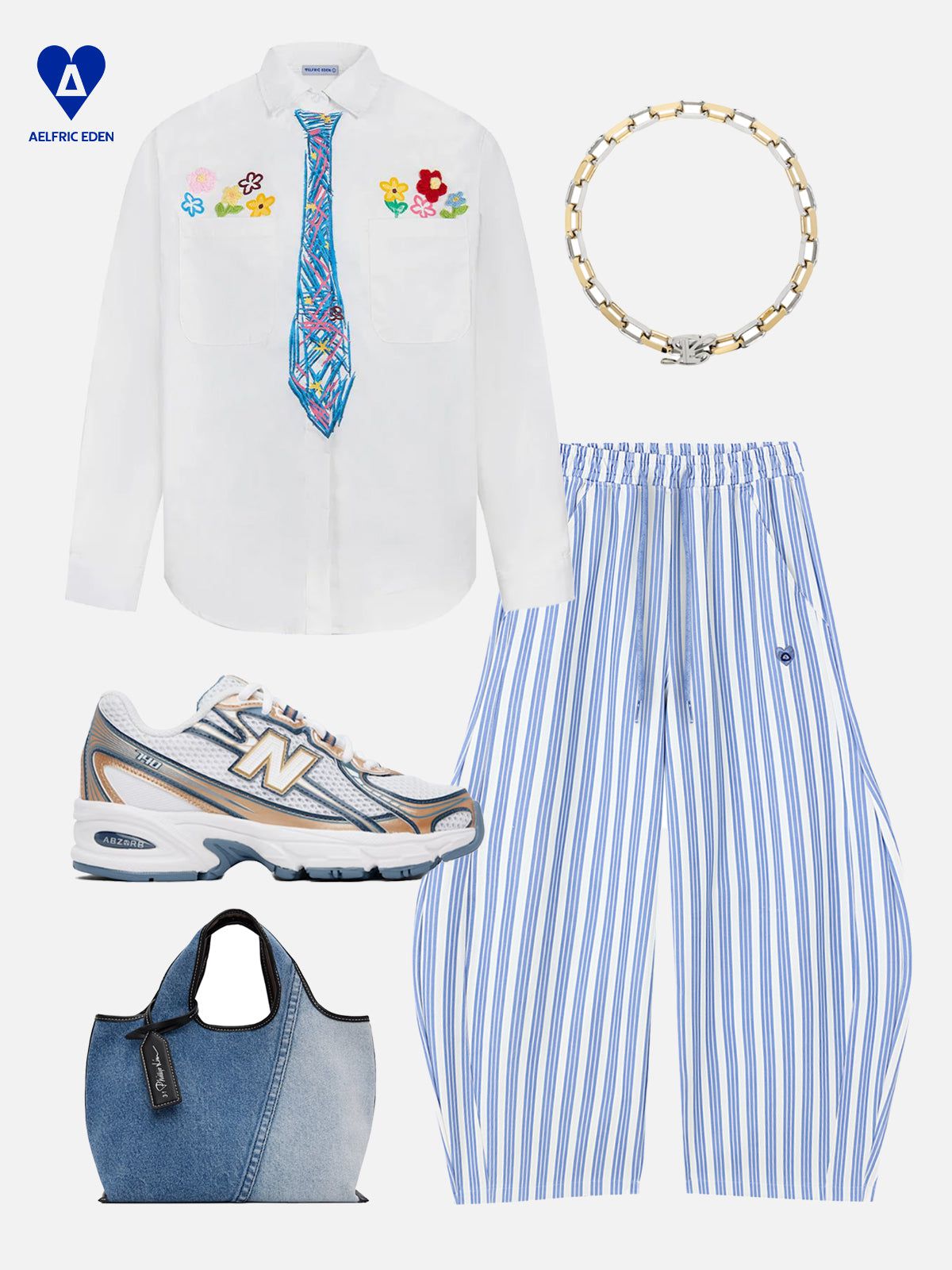 Aelfric Eden Stripe Super Baaggy Barrel Sweatpants - Image 4