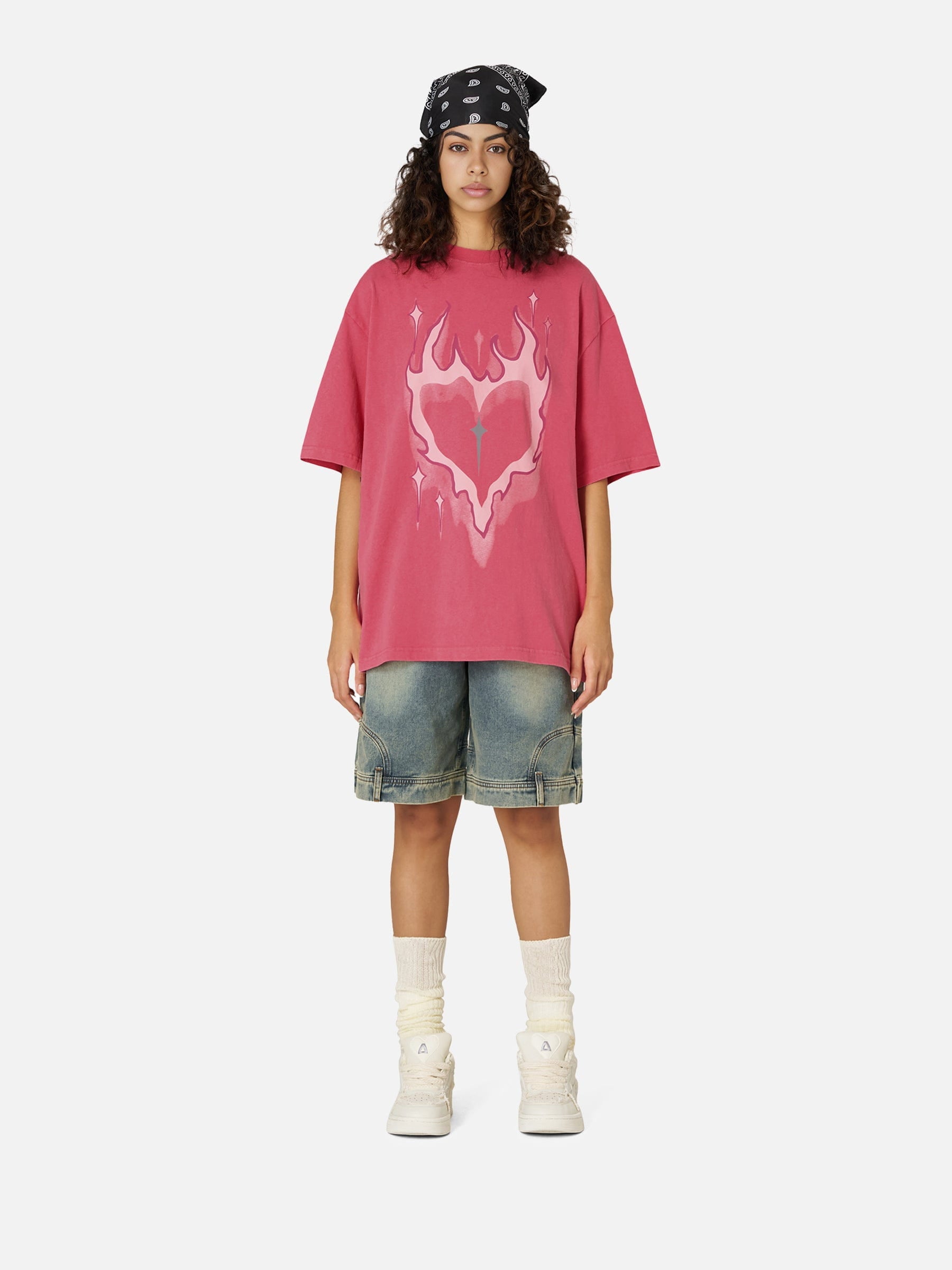 Aelfric Eden Heart Flame Graphic Tee - Image 4