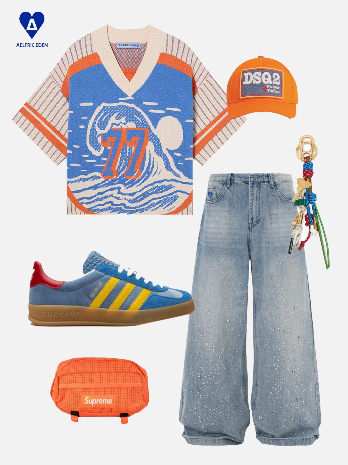 Aelfric Eden 77 V-neck Make Waves Knit - Image 3