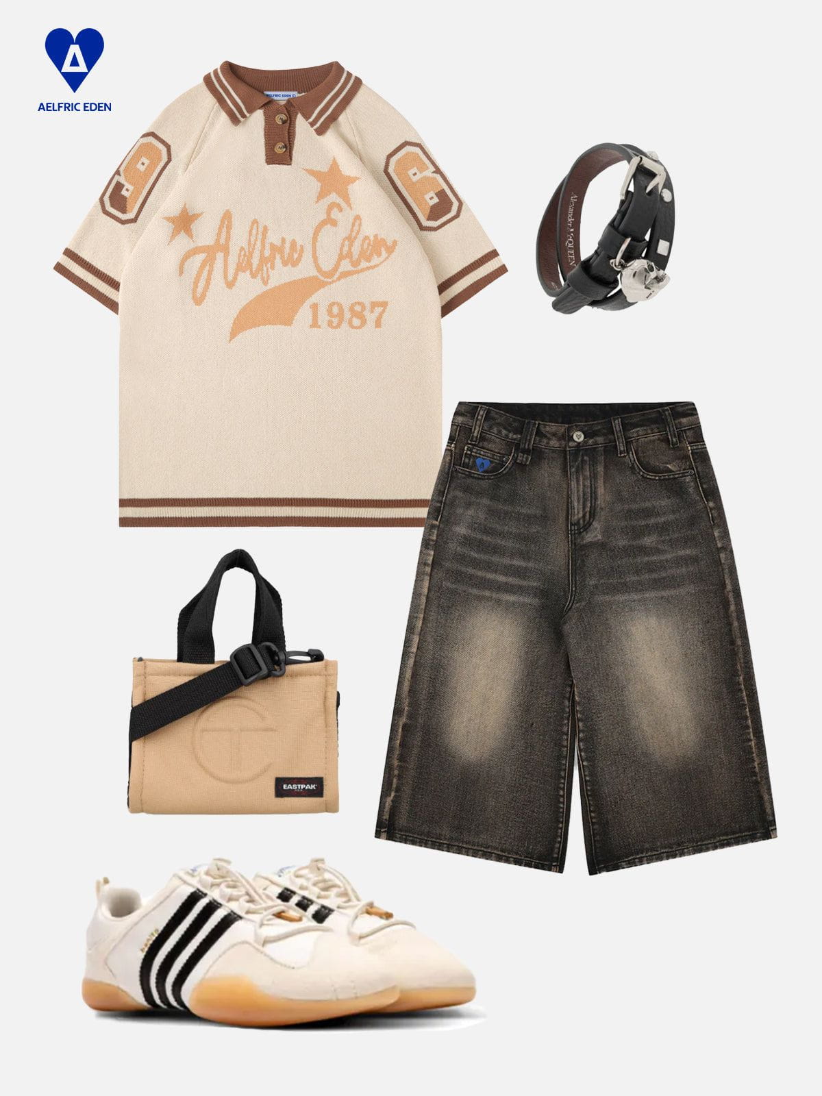 Aelfric Eden Vintage Knit Polo Tee - Image 2