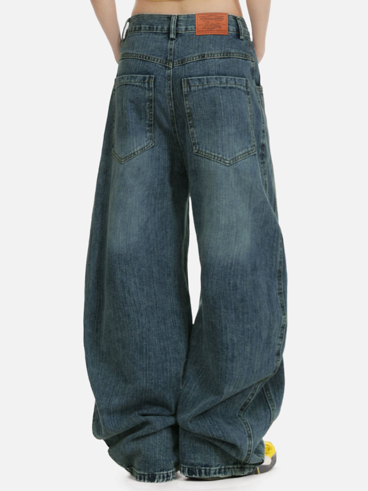 Aelfric Eden Embroidery Baaggy Barrel Jeans - Image 7