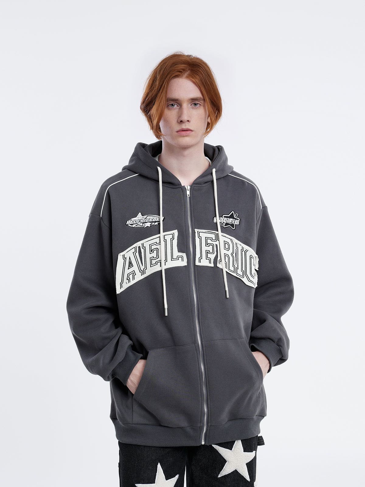 Aelfric Eden Applique Zip Up Hoodie - Image 2