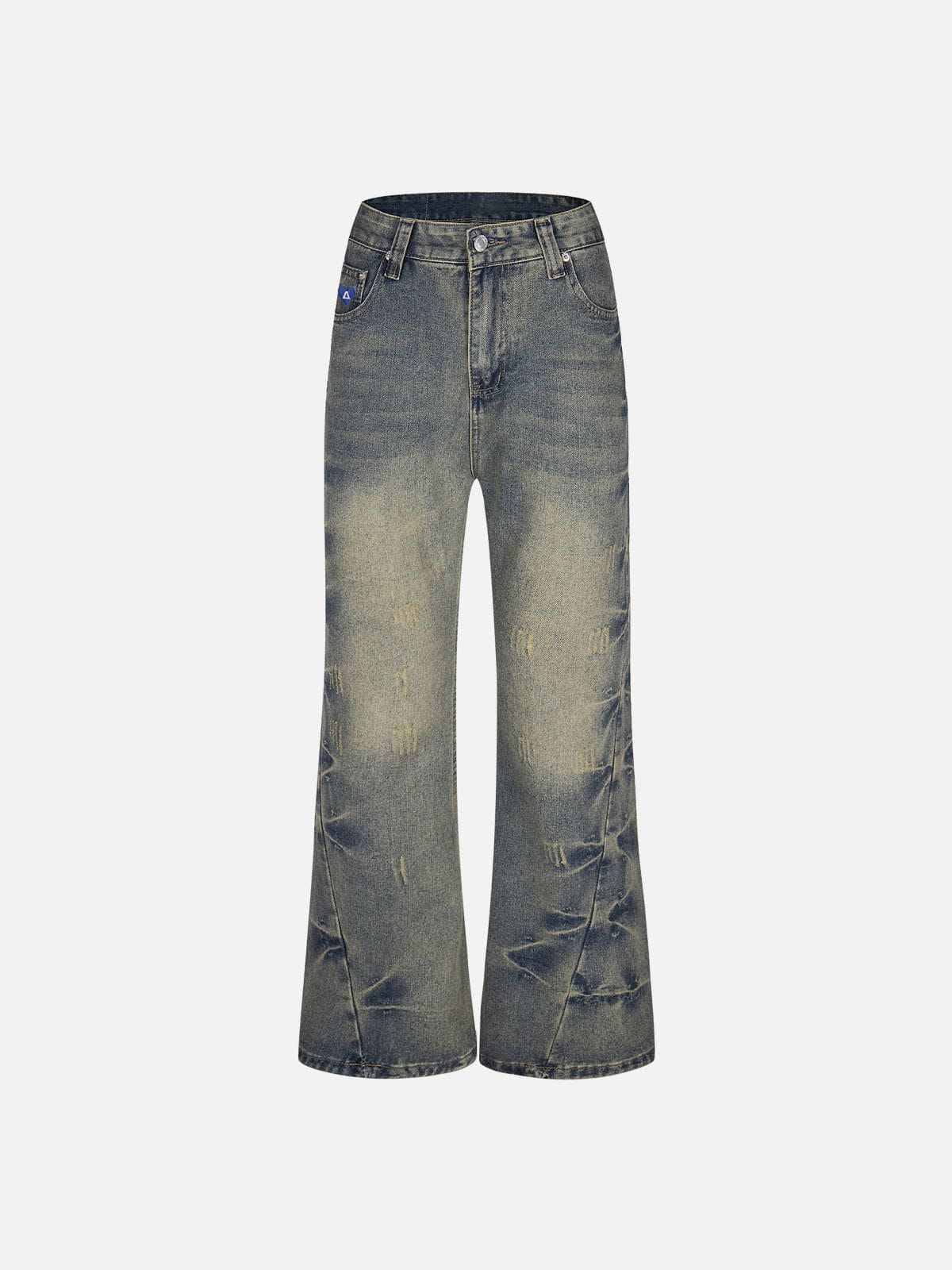 Aelfric Eden Washed Texture Flare Jeans