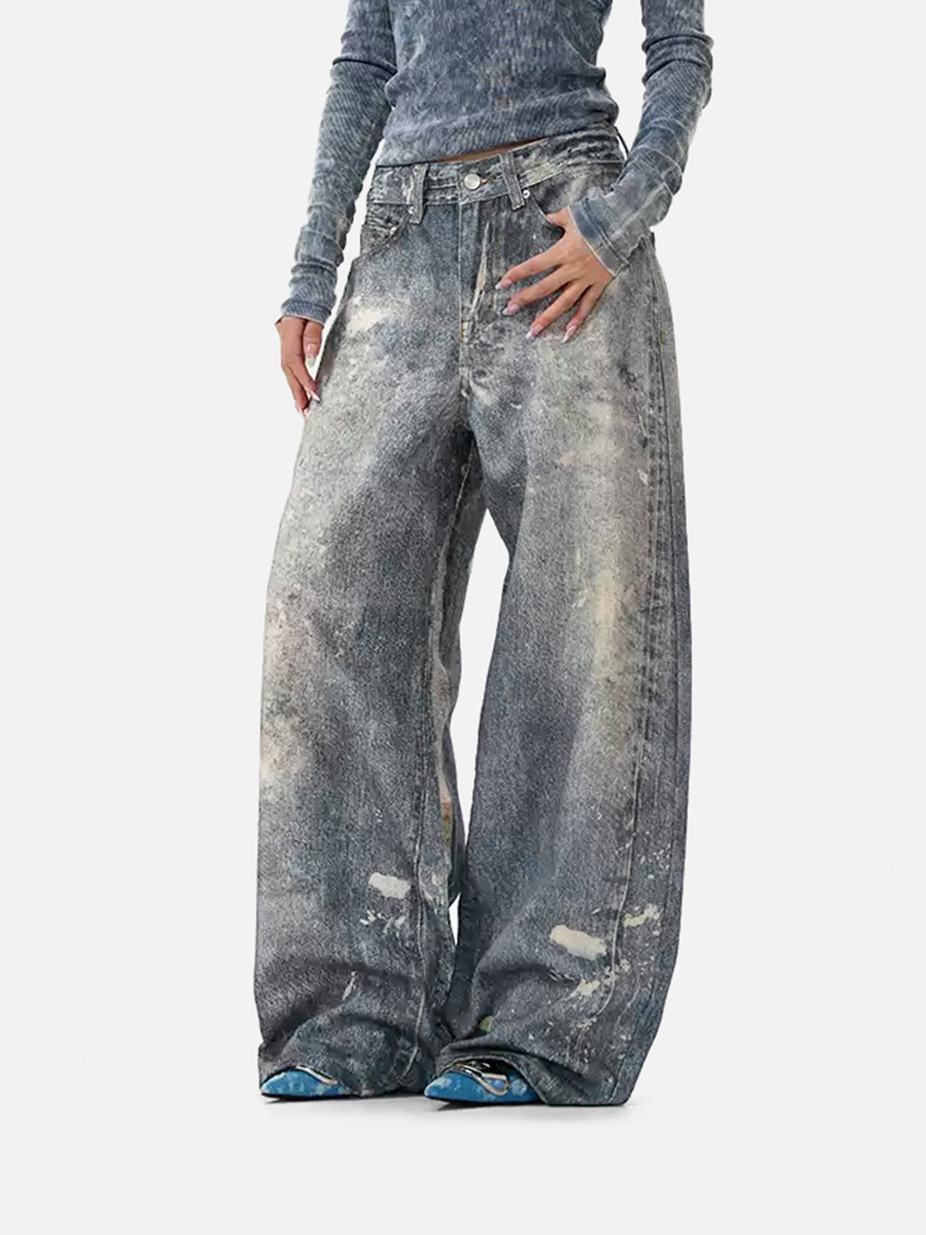 Aelfric Eden Faded Baaggy Jeans - Image 4