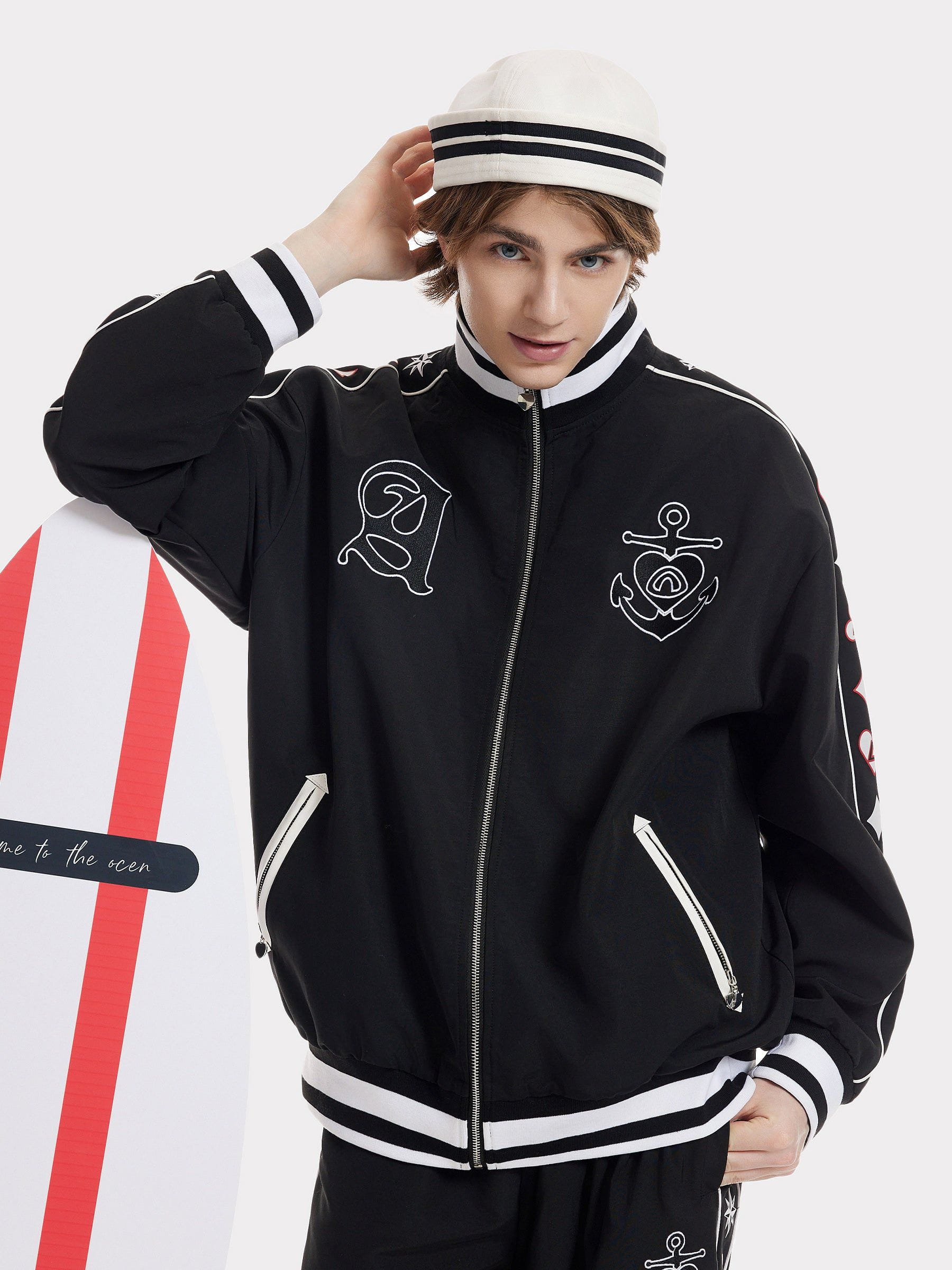 Aelfric Eden Ship Anchor Graphic Jacket - Image 3