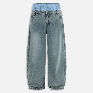 Aelfric Eden Double Waist Baaggy Jeans