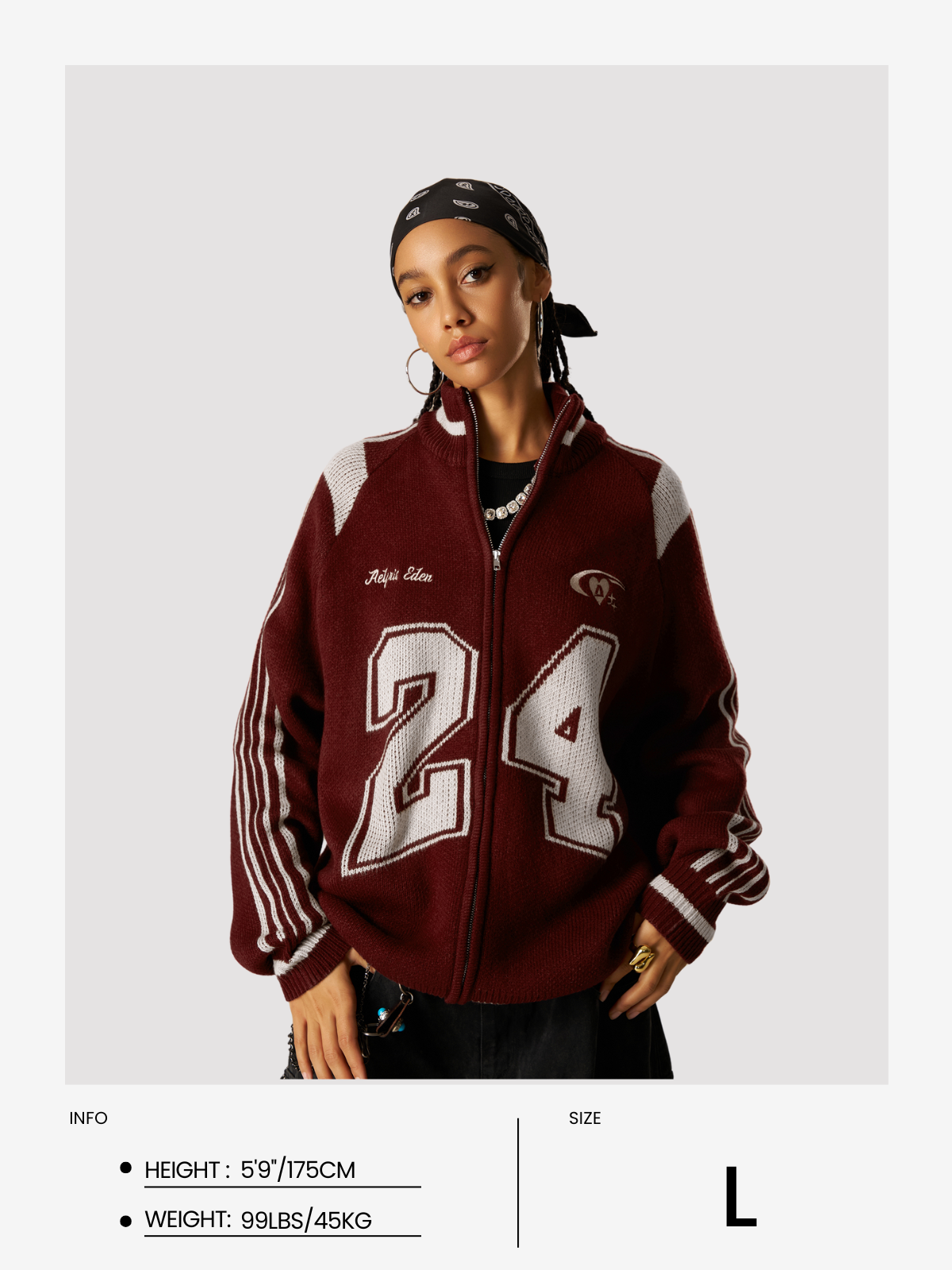 Aelfric Eden 24 Jacquard Zip Up Cardigan@alixnvl - Image 15