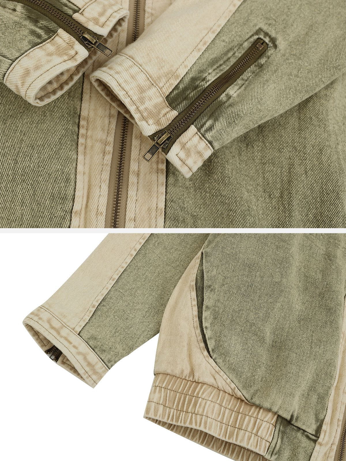 Aelfric Eden Retro Stand Collar Denim Jacket - Image 6