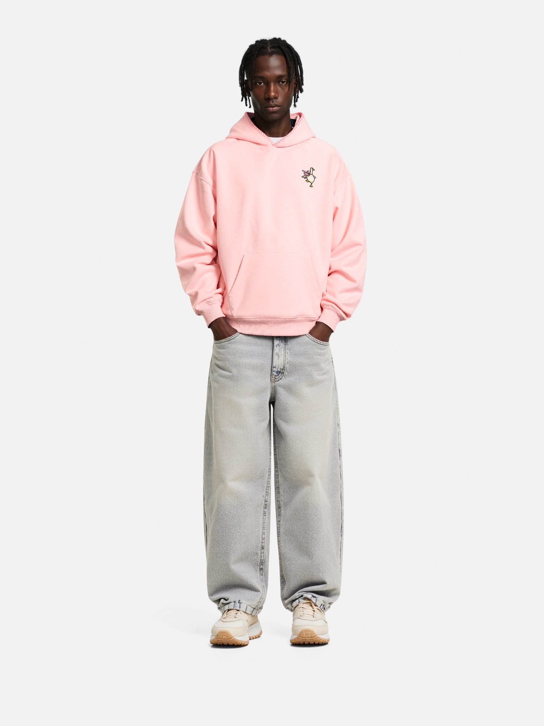 Aelfric Eden Towel Embroidery Bow Duck Pullover Hoodie - Image 4