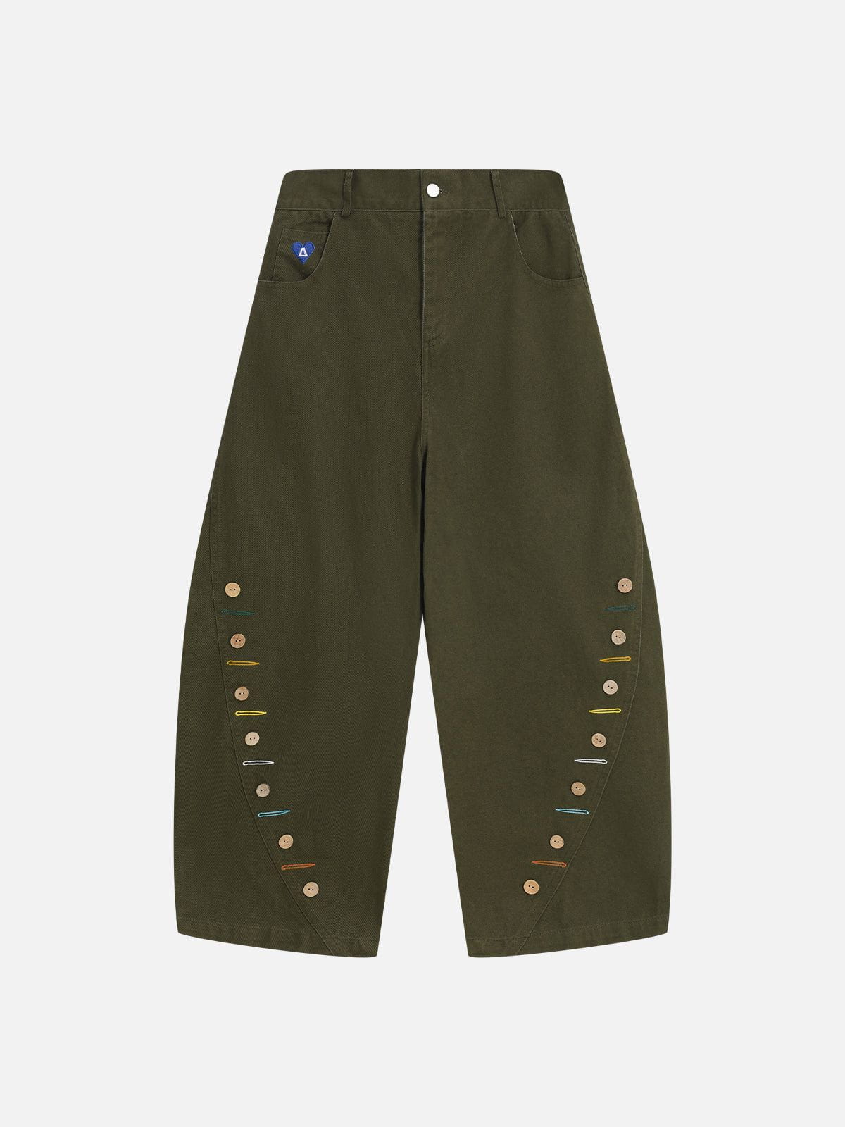 Aelfric Eden Button Baaggy Barrel Pants - Image 3