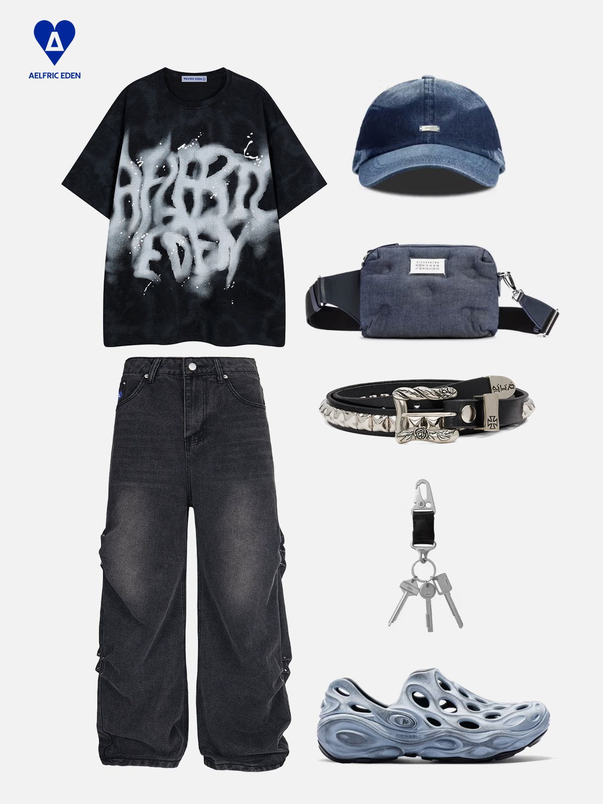 Aelfric Eden Pleated Baggy Jeans - Image 8