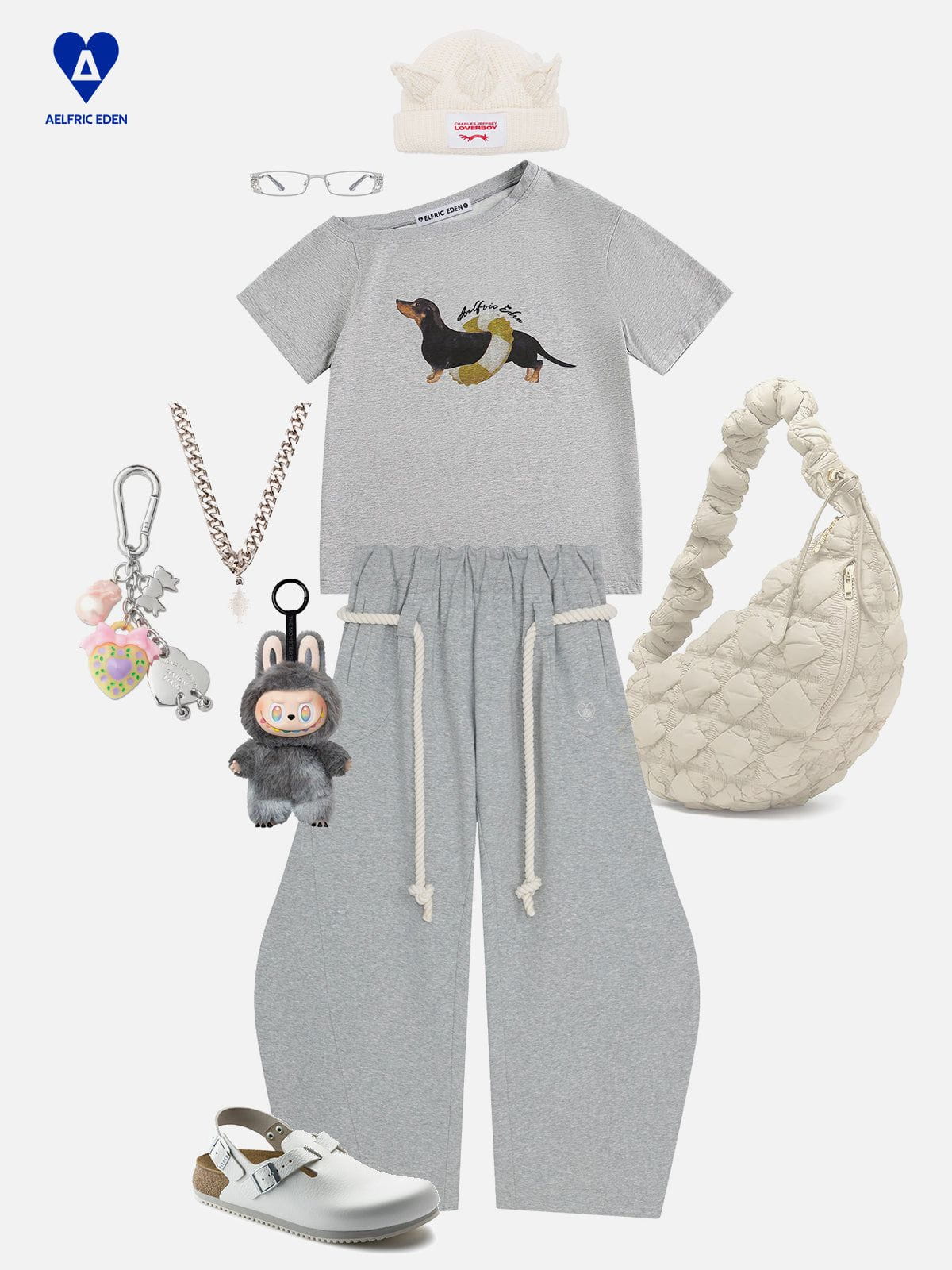 Aelfric Eden Dachshund Off-The-Shoulder Tee - Image 7