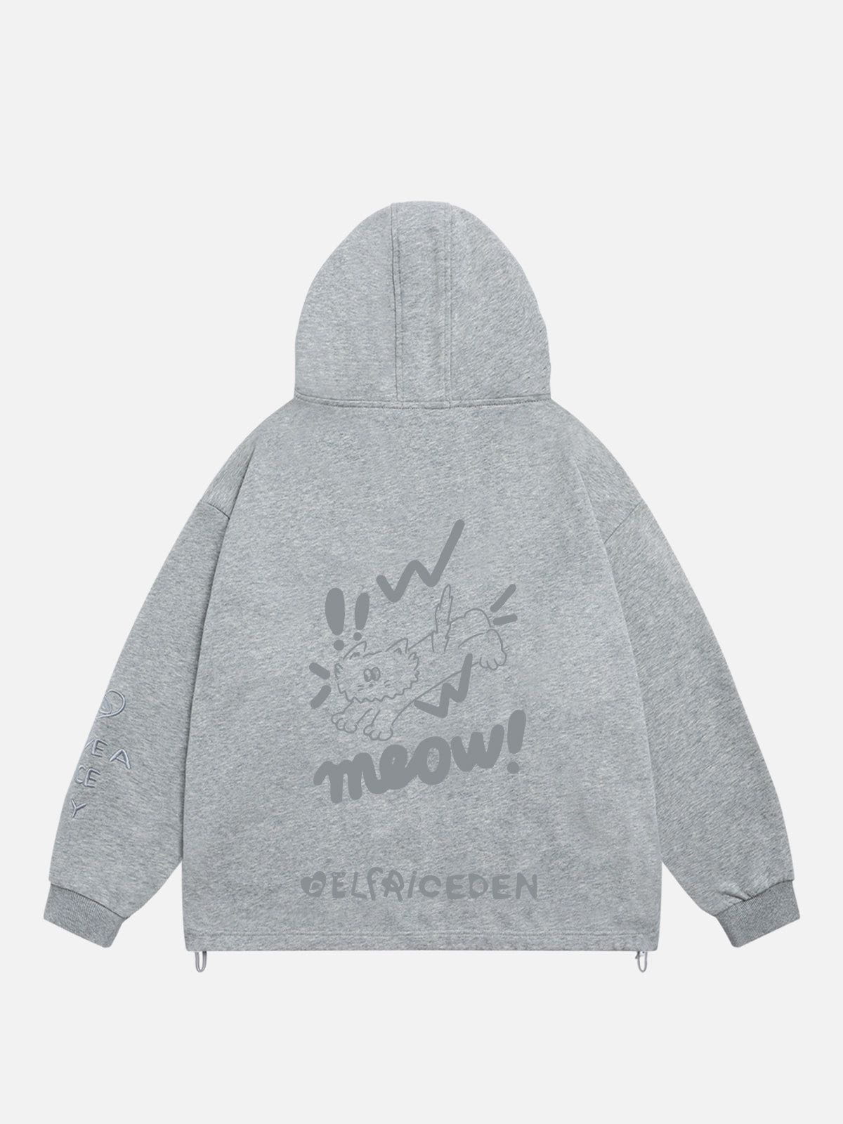 Aelfric Eden Embroidery Rabbit Ears Zip Up Hoodie - Image 10