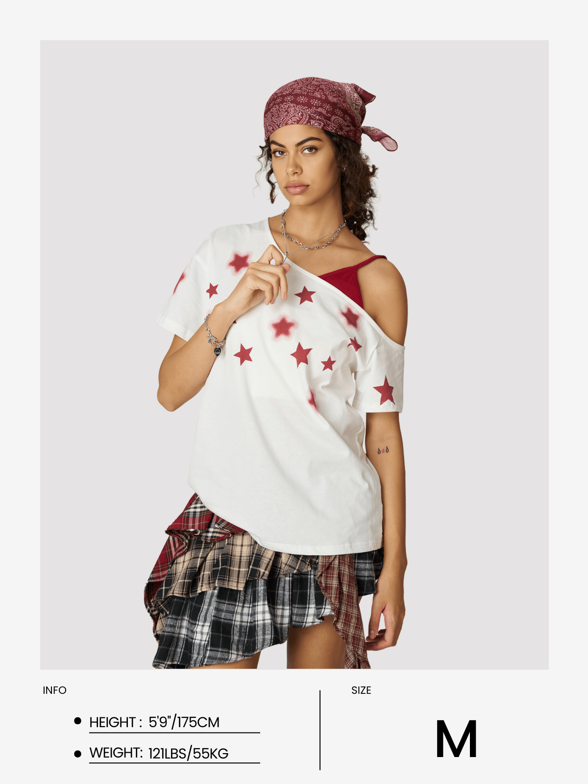 Aelfric Eden Star Graphic Off-The-Shoulder Tee - Image 8