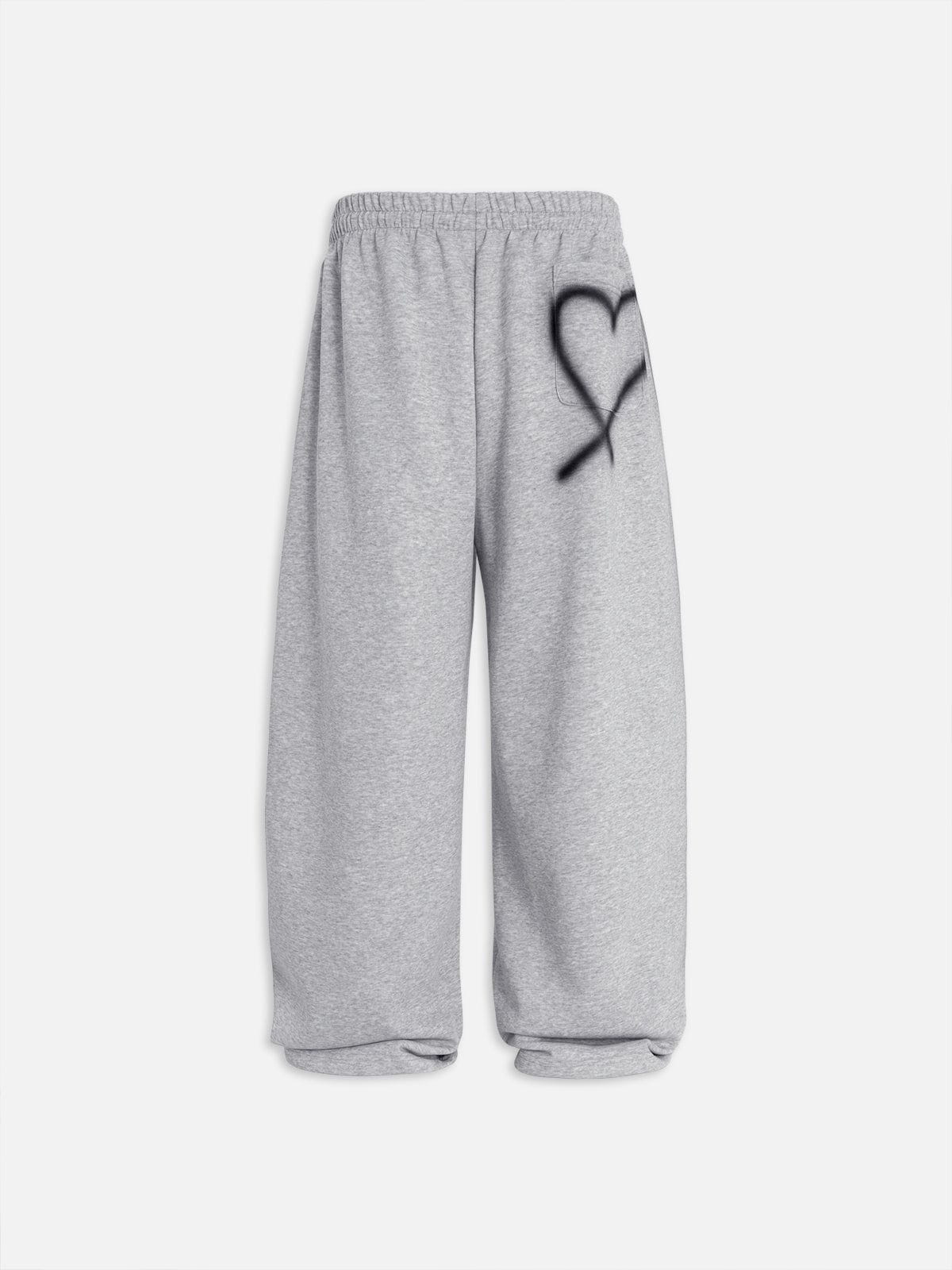 Aelfric Eden Graffiti Heart Baaggy Sweatpants - Image 2