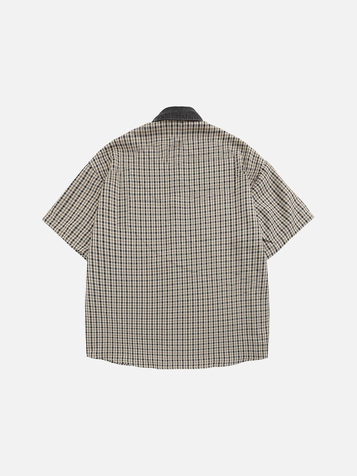 Aelfric Eden Plaid Embroidery Shirt - Image 10
