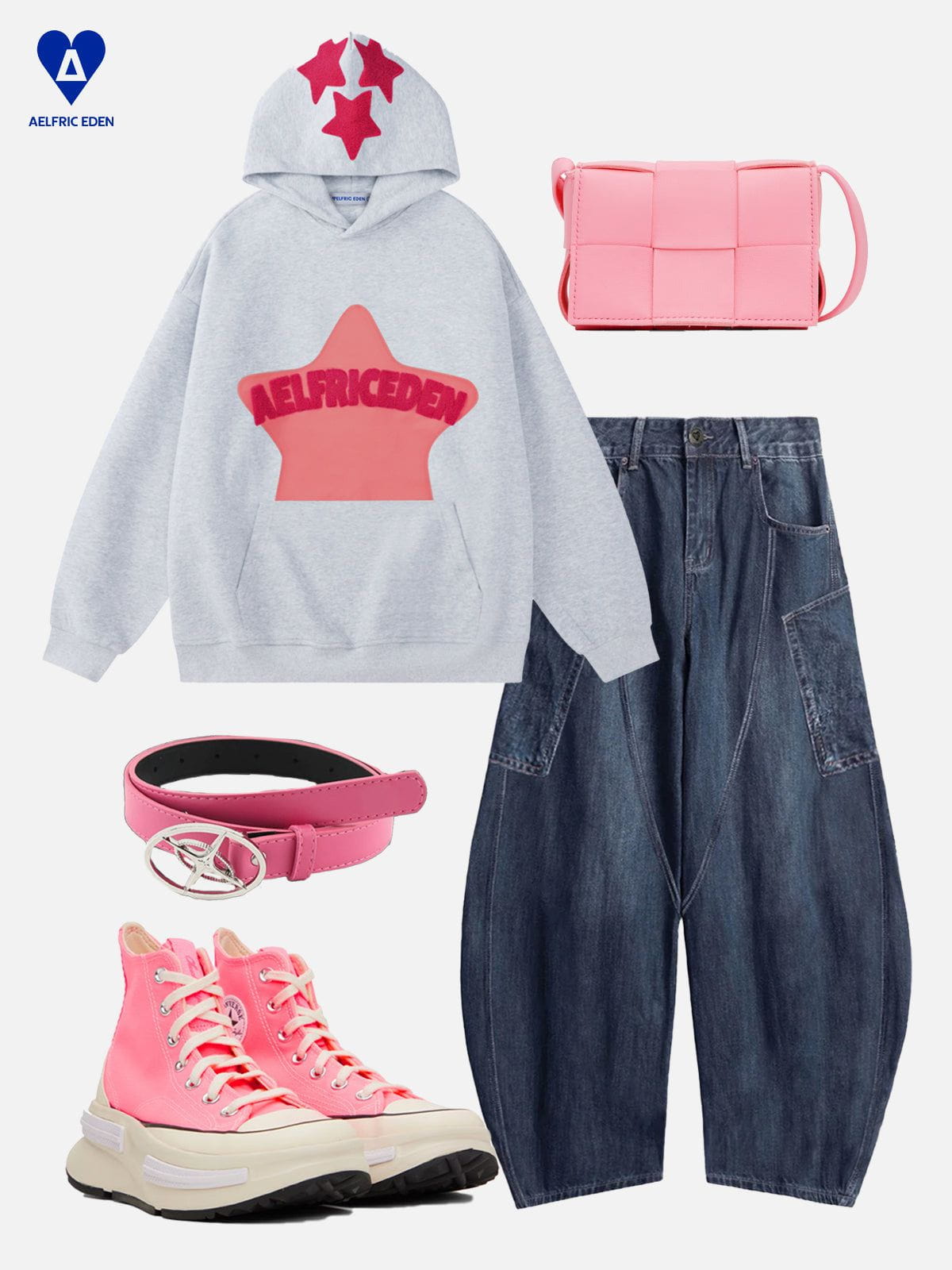 Aelfric Eden Vintage Embroidery Eden Star Hoodie - Image 2