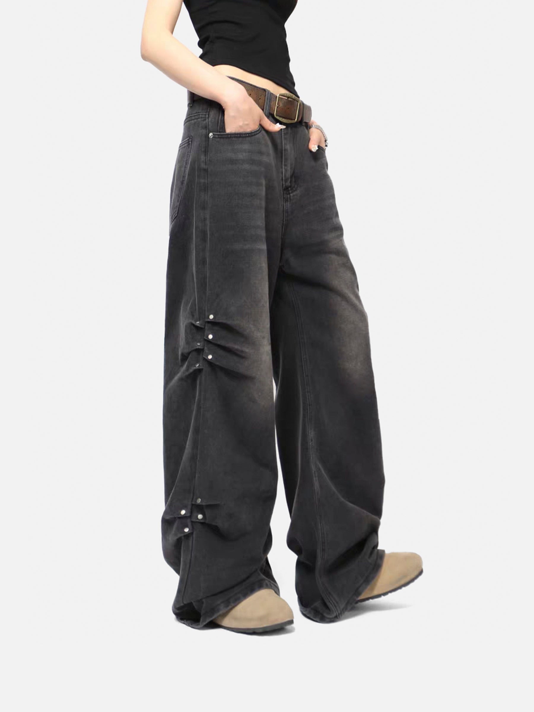 Aelfric Eden Pleated Baggy Jeans - Image 5
