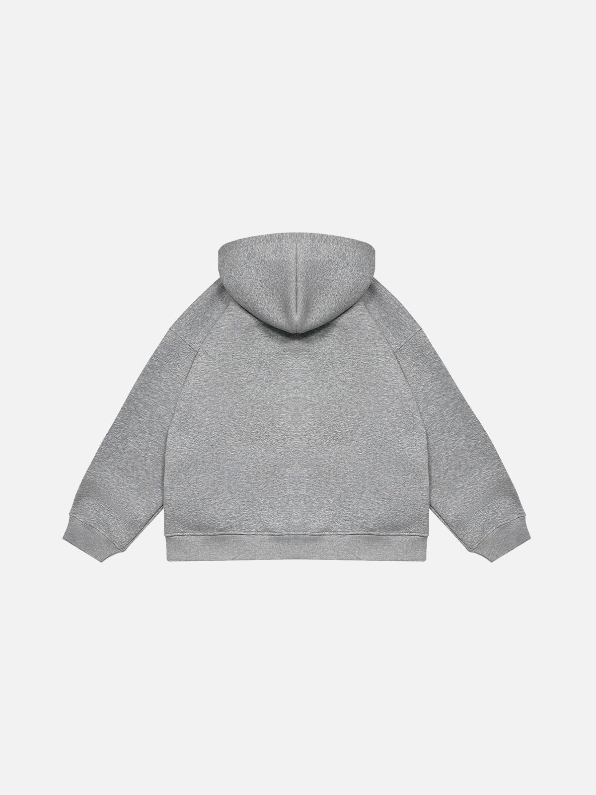 Aelfric Eden Plaid Double Layer Zip Up Hoodie - Image 7