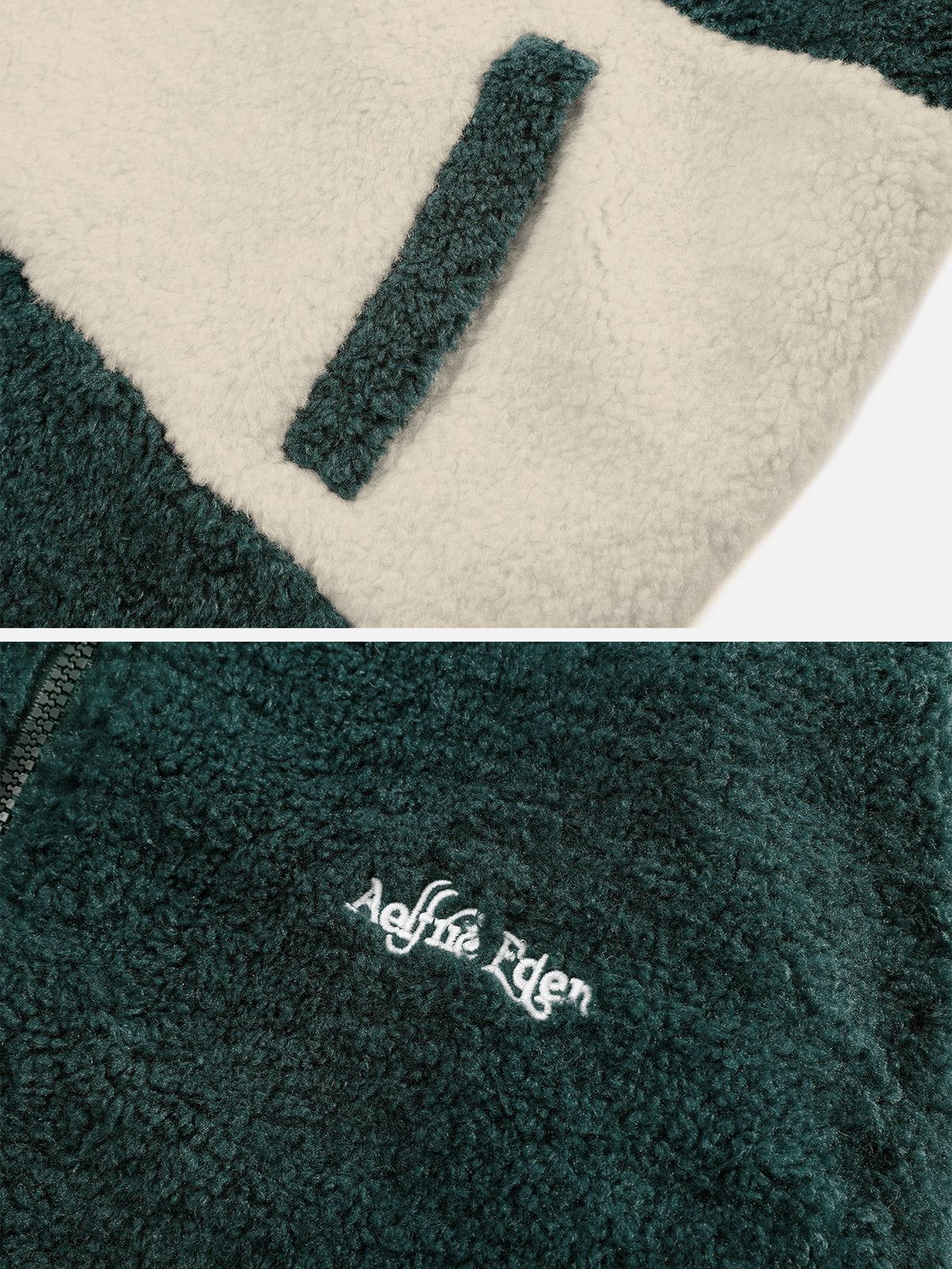 Aelfric Eden Patchwork?Sherpa?Coat - Image 6