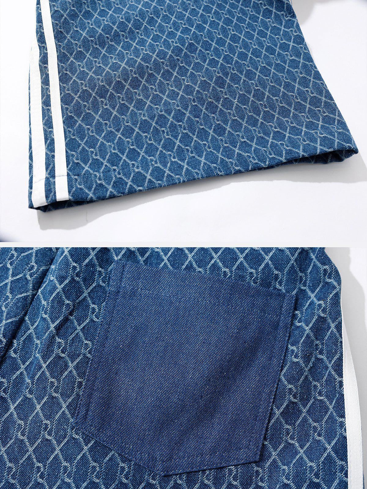 Aelfric Eden Leather Waist Baaggy Jeans - Image 8