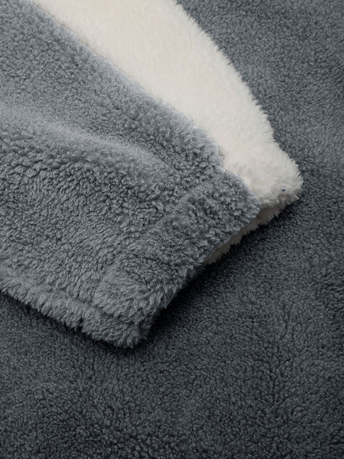 Aelfric Eden Color Block Patchwork Sherpa Jacket - Image 4