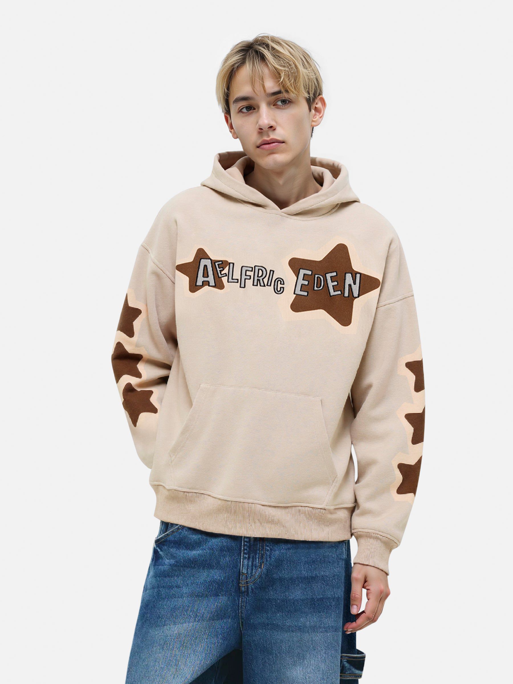 Aelfric Eden Applique Embroidery Eden Star Pullover Hoodie - Image 2