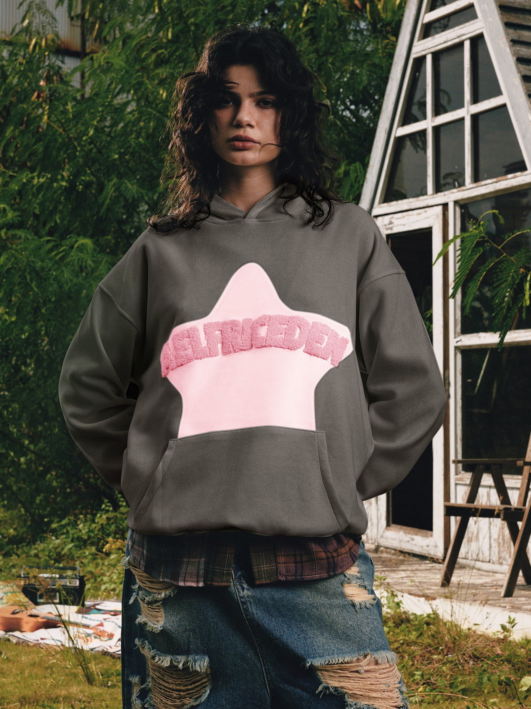 Aelfric Eden Vintage Embroidery Eden Star Hoodie - Image 2