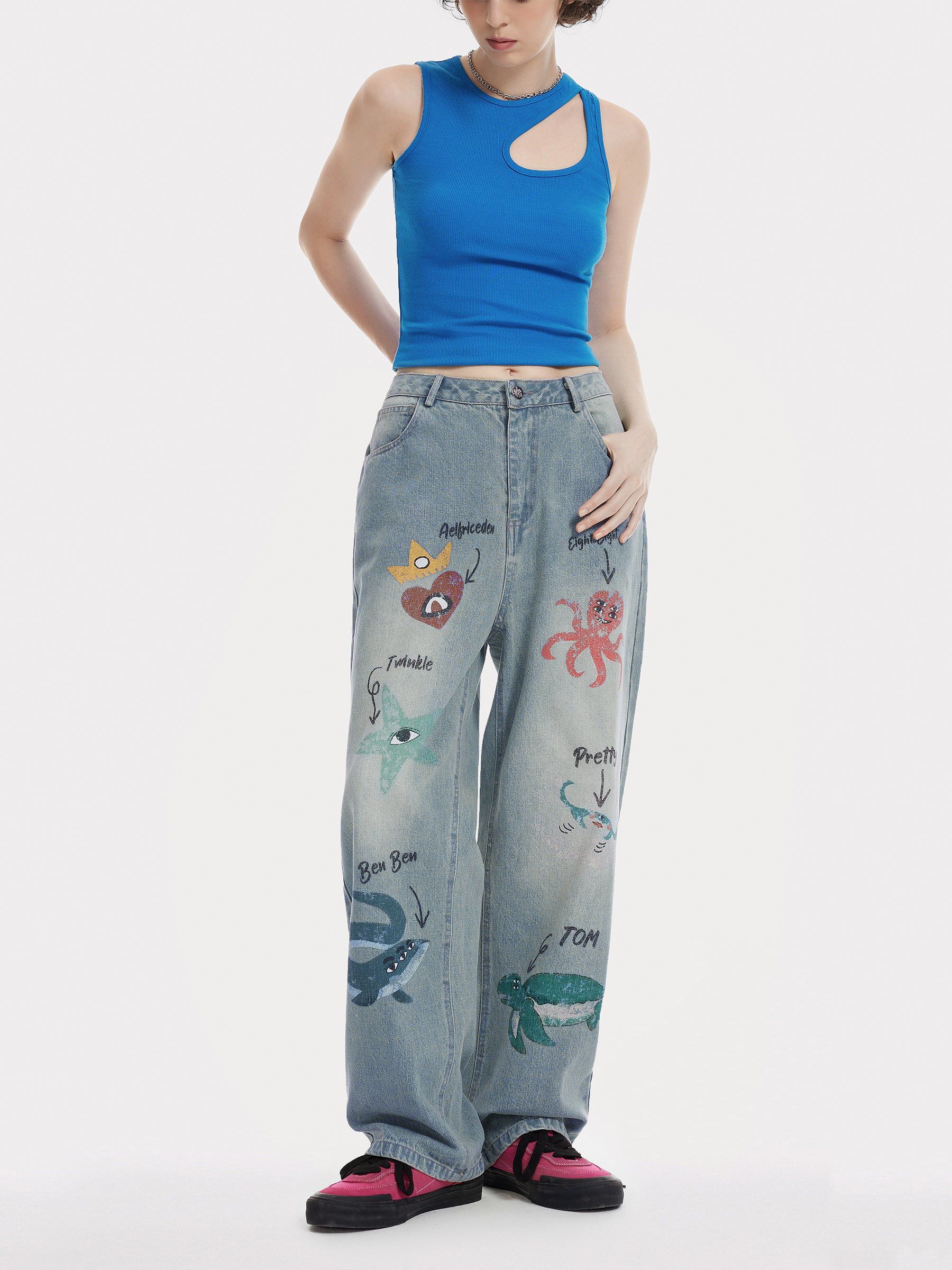 Aelfric Eden Animal Graphic Jeans - Image 4