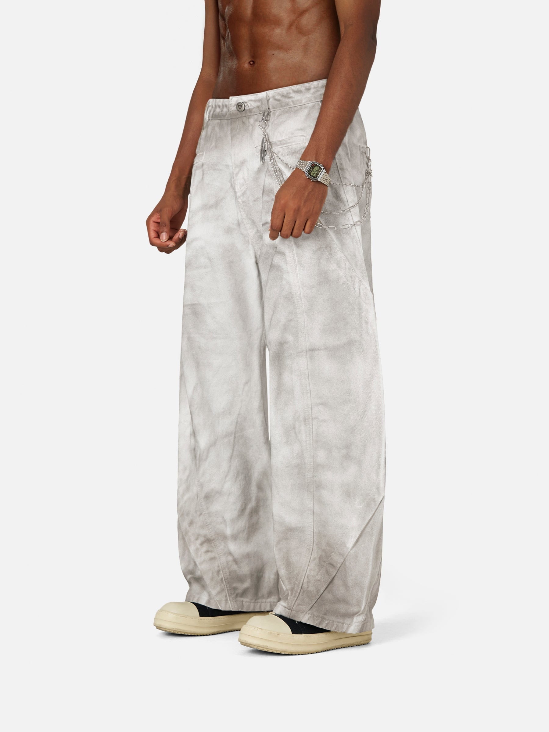 Aelfric Eden Dirt Color Super Baaggy Barrel Jeans - Image 5