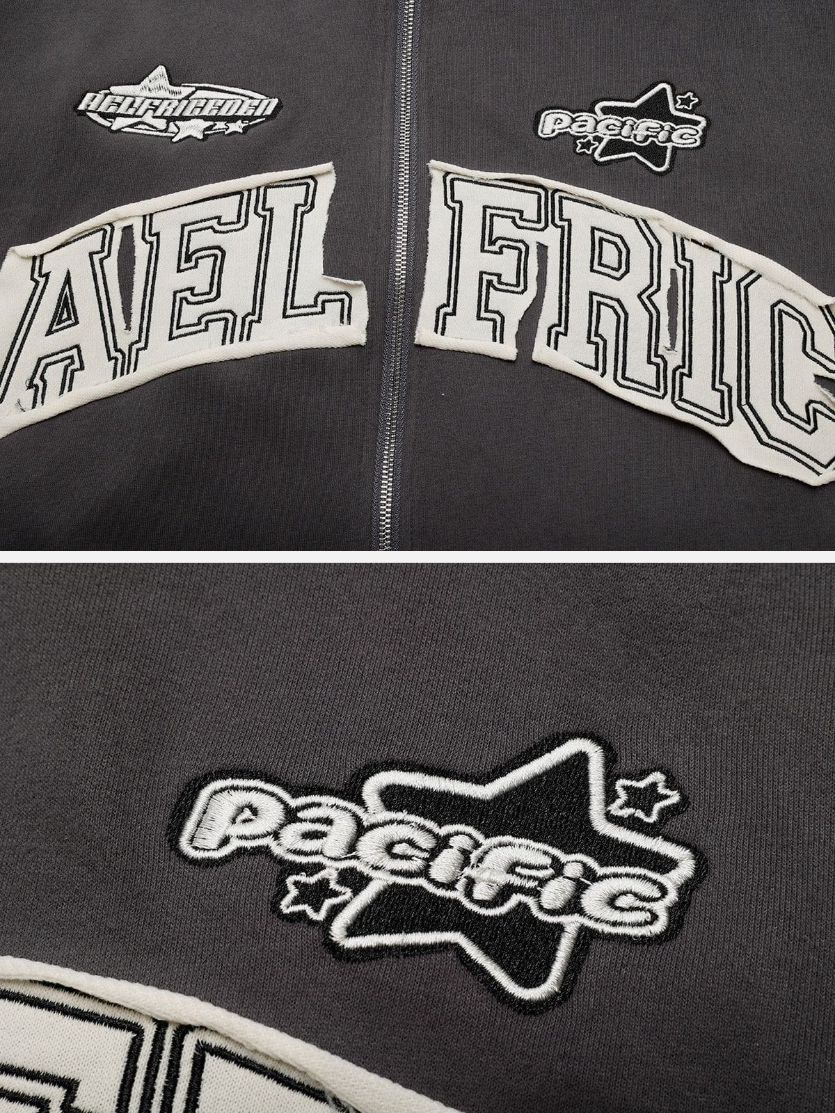 Aelfric Eden Applique Zip Up Hoodie - Image 6