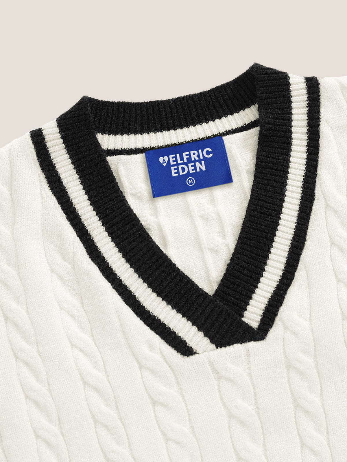 Aelfric Eden Essential Color Blocking Cable Sweater - Image 3